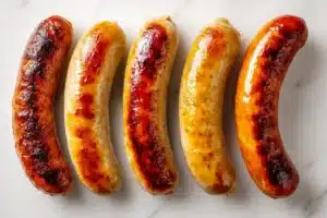 Bratwurst im Airfryer mit unterschiedlichen Garzeiten