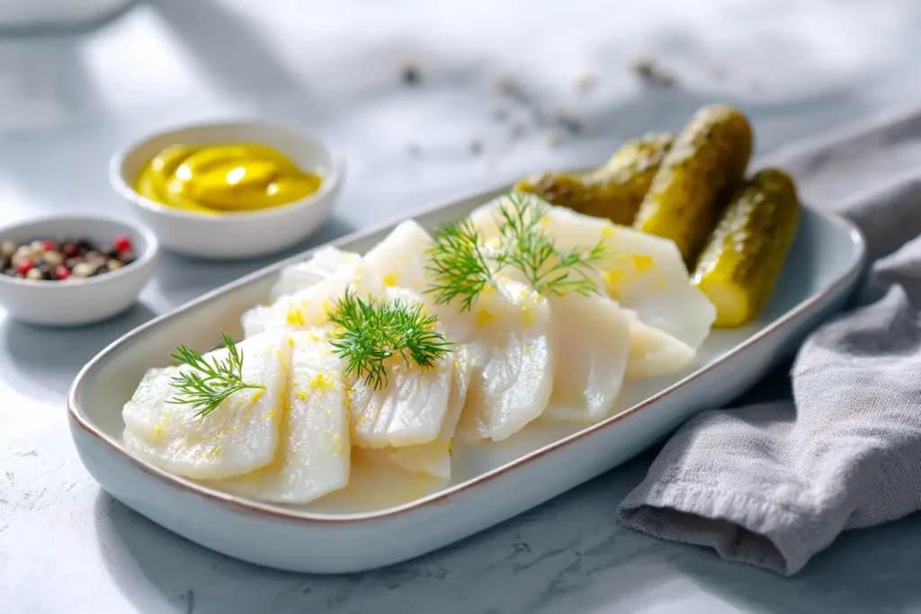 Marinierte Asia-Soleier mit Sojasauce, Knoblauch und Chili in modernem Glas