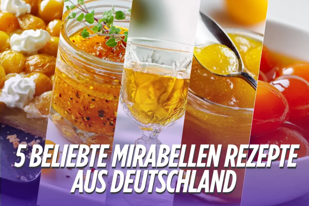 Fünf klassische Mirabellen Rezepte – Marmelade, Likör, Chutney, Kompott und Kuchen modern präsentiert