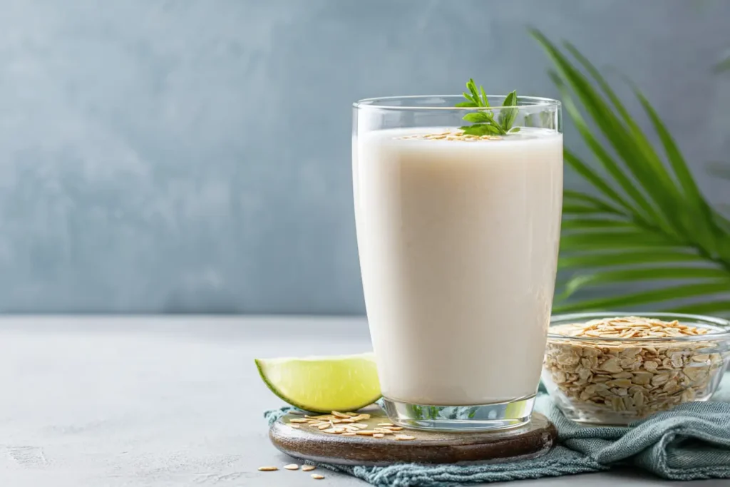 Oatzempic Rezept Trendgetränk mit Haferflocken und Limette
