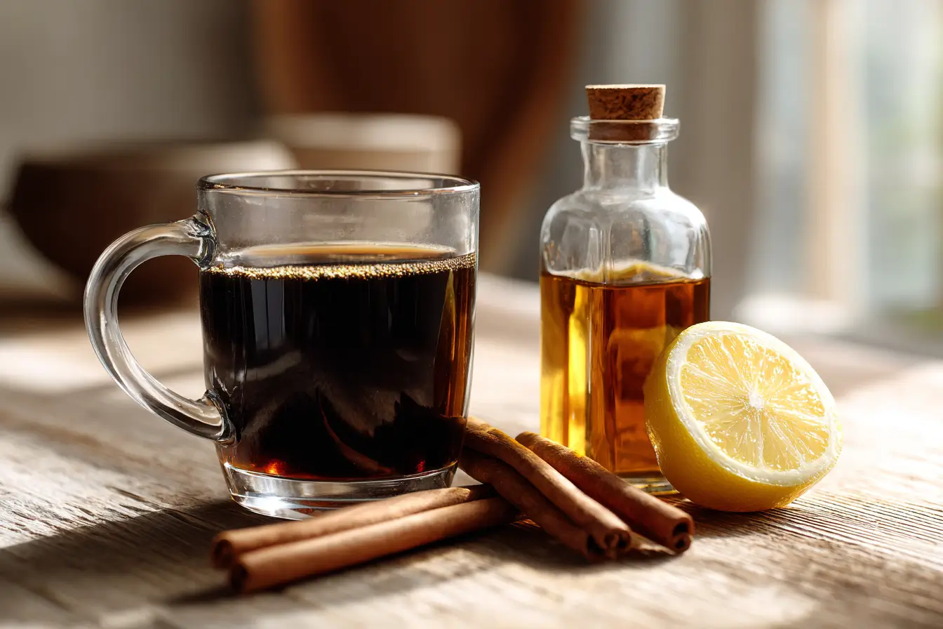 Abnehmkaffee mit Zimt, MCT-Öl und Zitrone