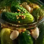 Gurken einlegen DDR Rezept im Glas mit Dill, Knoblauch und Senfkörnern