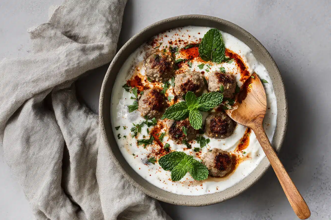 Frozen Yogurt in moderner Eismaschine herstellen