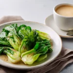 Pak Choi Zubereitung in der Küche