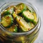 Senfgurken Rezept einfach im Glas, frisch eingelegt mit Senfkörnern und Dill