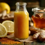 Ingwer Shot Abnehmen mit frischer Zitrone und Ingwerwurzel