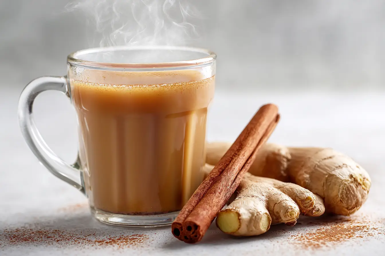 Zubereitung eines Ingwer-Zimt-Getränks zum Abnehmen