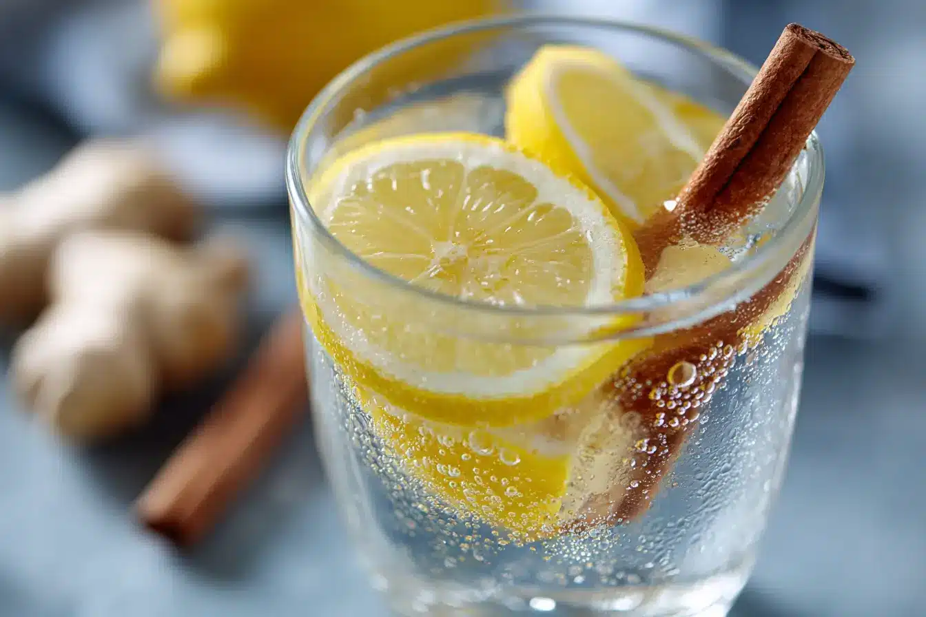 Ingwer Zitrone Zimt Wasser zum Abnehmen