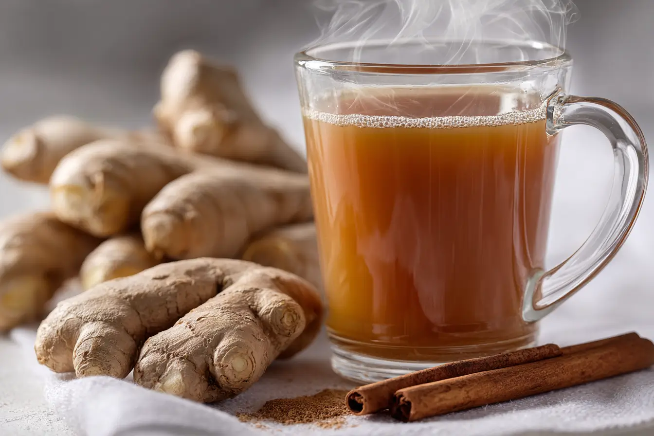 Mounjaro Ingwer Zimt Getränk in der Morgensonne