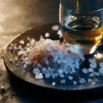 Blauer Salz Trick mit Wasser