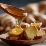 Ingwer mit Honig Nahaufnahme