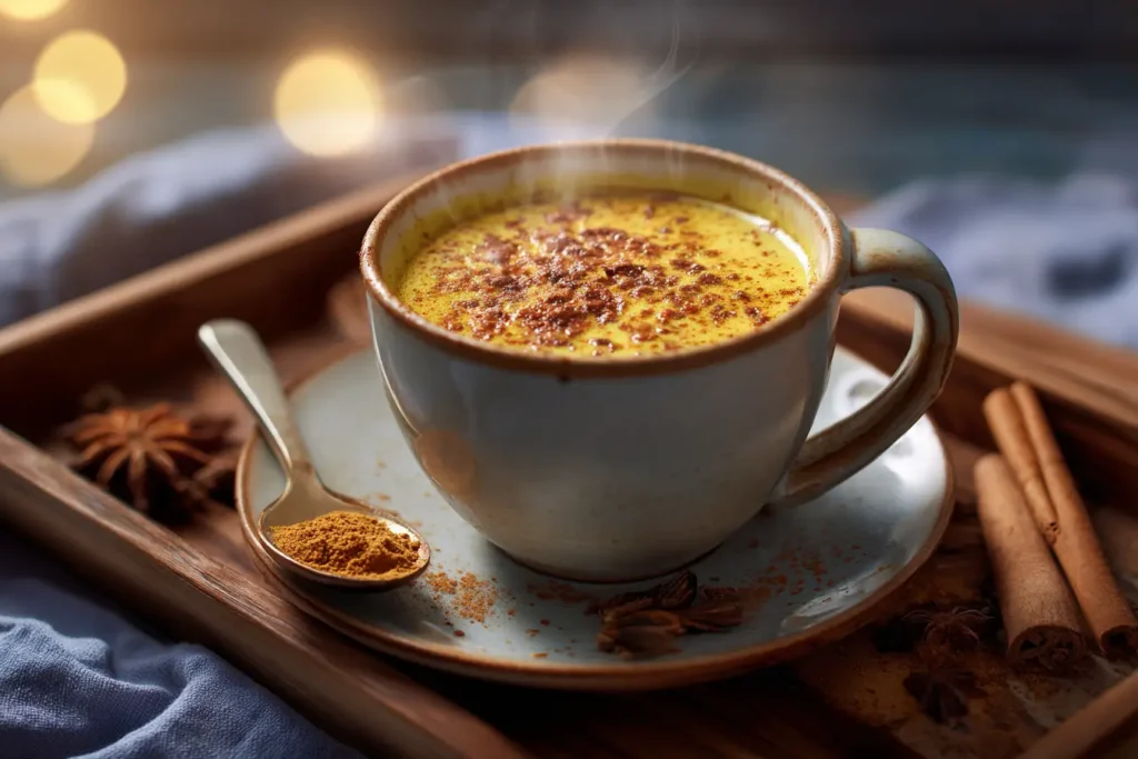 Kurkuma‑Drink zum Abnehmen mit Zitrone und Ingwer