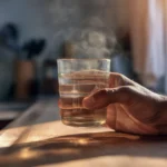 Glas warmes Wasser am Morgen zum Abnehmen