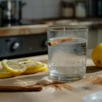 Zimtwasser Rezept zum Abnehmen mit Zimtstange und Zitrone