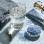 Blausalz auf der Zunge eines Mannes – TikTok-Trend visualisiert