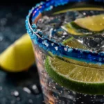 Vergleich von blauem Salz mit rosa Himalaya-Salz und Meersalz