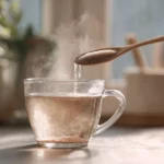 Gelatine zum Abnehmen in heißem Wasser zubereitet