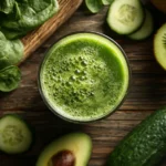 Grüner Smoothie Rezept mit Spinat, Kiwi und Avocado