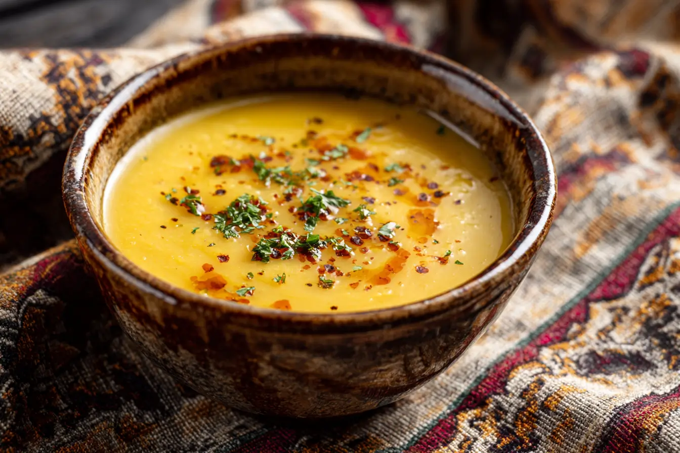 Kurkuma Türkisch Rezept in traditioneller Suppenschale