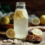 Wasserkefir selber machen mit Zitrone und Trockenfrüchten